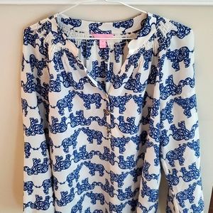 Lilly Pulitzer Elsa blouse, size M